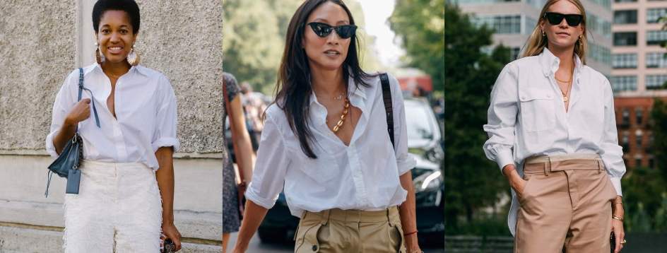 4 Ways to Wear a White Shirt - Styled By Sally